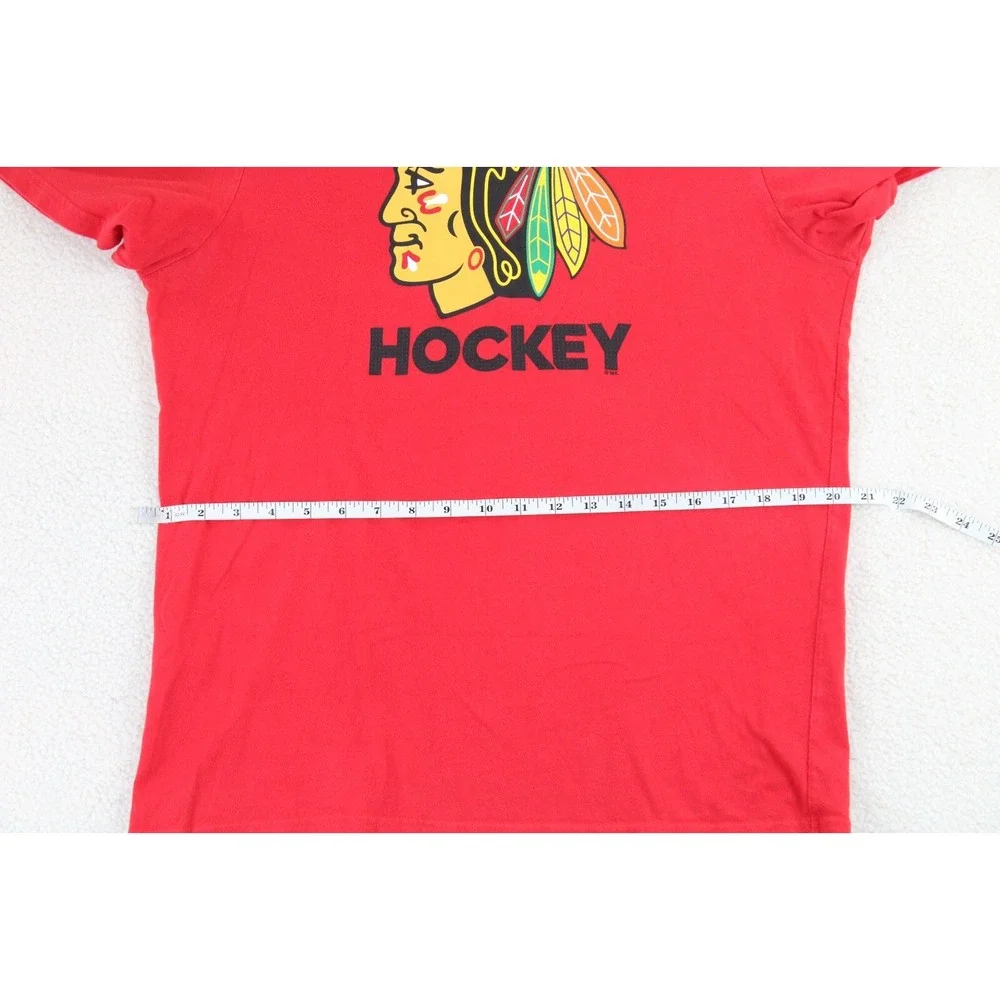 Adidas Chicago Blackhawks Hockey Graphic‎ T Shirt Mens Large Red NHL